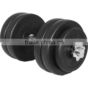 Plastic-coated Cement Dumbbell Set Weight Training thumbnail-3