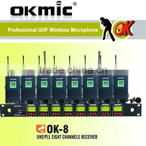 OK-8 PLL 8 Channels Wireless Microphone thumbnail-1