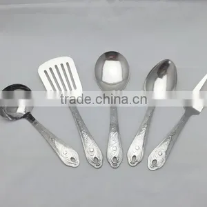 5pcs High Quality Delineated Stainless Steel Cooking Utensil Sets,kitchen Ware,kitchen Gadgets thumbnail-1