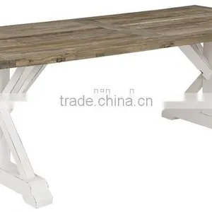 DT-1501 Vintage Dining Table Reclaimed Wood Quality Choice thumbnail-1
