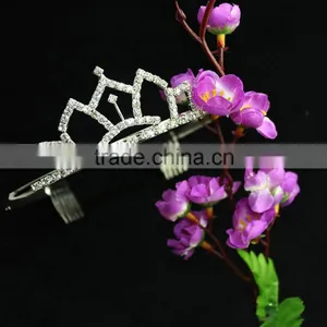 Wholesale Pageant Tiaras Crown Rhionestone Crystal Beauty Pageant Crowns thumbnail-4