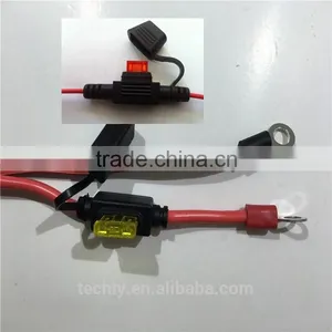 Brown 3A Mini Fused Lead UL 1015 20AWG 600V 105C of Wire Cable Assembly thumbnail-3
