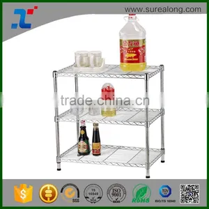 SUREALONG Home Storage Kitchen Organization Chrome Plated Wire Shelving thumbnail-2