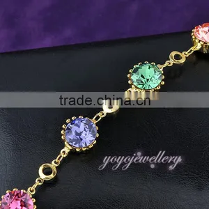 Colorful Gemstone Ladies Women Bracelet Models thumbnail-4