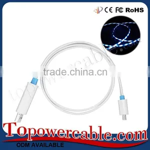Factory Price Colorful Best Sync Data Micro USB Cables With LED Light thumbnail-5