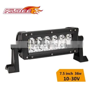 36W 7.5" 6000k Aluminum Profile for Lightstorm Offroad Driving Lamp Led Light Bar thumbnail-1
