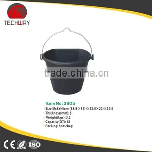 Heavy Duty Rubber Buckets,strong Handle Pails thumbnail-3