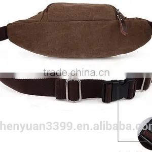 Canvas Hunting Travel Sport Pocket Waist Bag Fanny Pack Brand Designer Small Shoulder Messenger Bag for Men thumbnail-4