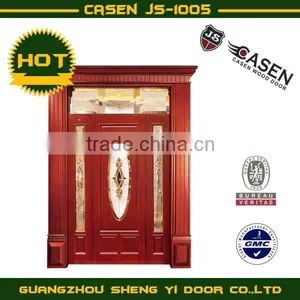 Double Swing Interior Hdf Wood Door Model thumbnail-1