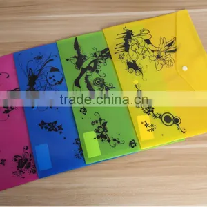 My Clear Bag A4 PP Material Button Type Folder thumbnail-4