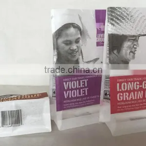 Block Bottom Rice Paper Pouch Bags For Rice Packing thumbnail-2