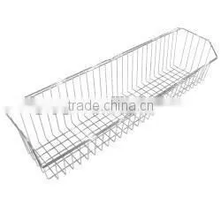 Chrome Wire Bed Basket - Large Wide - 150mm x 600mm x 130mm (DxWxH) Chrome Wire Bed Basket thumbnail-1