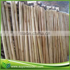 China Wholesale Dealer Single Color 120*2.2Cm Varnish Lacquered Wooden Broom Handle Home Use thumbnail-5