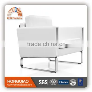 S-23-1 White Leather Sofa pu Sofa White Leather Sofa Furniture Sofa thumbnail-1