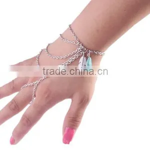 >>New SW16571 Bohemian Feather Charm Hand Chain/ thumbnail-3