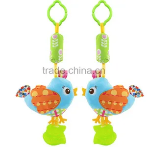 Plush Baby Hanging Squeeze Rattle Teether Toy thumbnail-1