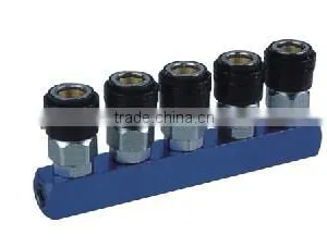 5 Ways Manifold With Nitto/Japan Pneumatic Air Release Quick Coupler,one Touch Coupling With Plastic thumbnail-1