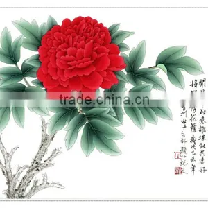High-end Art Home Decoration Peony Blossom Handmade Painting thumbnail-4