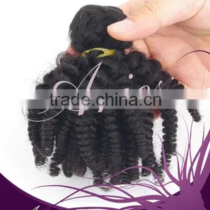 Brazilian Unprocessed Virgin Afro Kinky Curly Human Hair Weft thumbnail-4