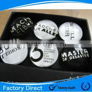 Hot Sale Customized Tourist Souvenir Dome Crystal Glass Magnet/Button Glass Fridge Magnets thumbnail-3
