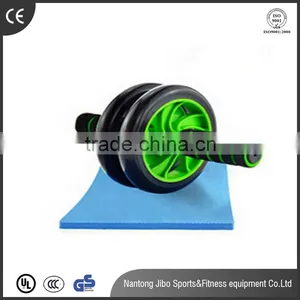 New 2016 Detachable Black Color Exercise Wheel Abdominal Roller With Free Knee Pad Power Wheel Quality Choice thumbnail-1