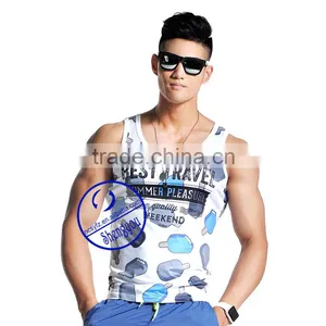 Custom 100 Polyester Full Printing Fitness Gym Bodybuilding Tank Top thumbnail-3