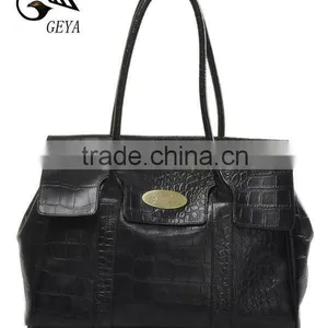 New Fashion 2012! Lady Europe Style CROCO Leather Handbag! thumbnail-1