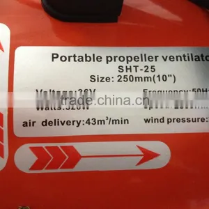 Air Supply and Exhaust Blower Fan 36V in Red thumbnail-5