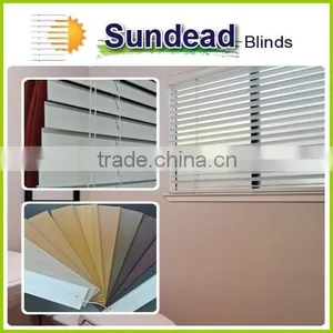 Faux Wood Make Wood Blinds for Windows With Valance , Curtain and Office Blinds With Valance thumbnail-1