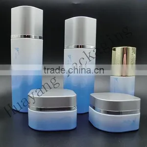 Square Glass Bottle With Screw Cap and Pump a Family Glass Bottle thumbnail-1