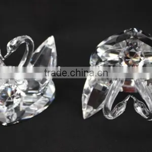 Factory Directly Sale Beautiful Couple Crystal Swans thumbnail-3