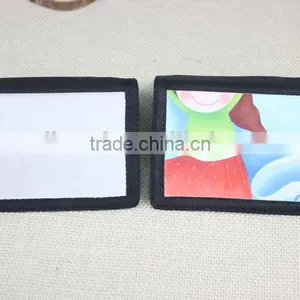 Advertising Sublimation Black Custom Logo Wallet for Kids thumbnail-1