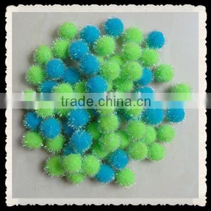 Tinsel Poms,glitter Pom Pom ,with Assorted Size , thumbnail-1