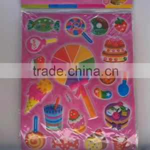 ECO-friendly Non-toxic Kids Gift Sugar Shaped Concave Convex 3D Pvc Sticker thumbnail-1