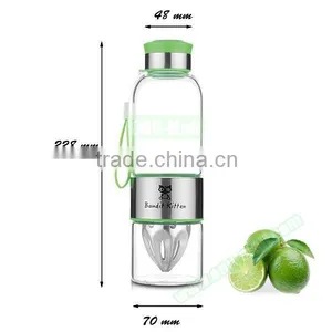 Wholesale 500ml Glass Fruit Infuser Water Bottle, Lemon Water Bottle Infuser Quality Choice thumbnail-2