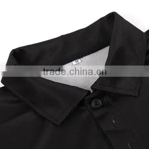 Cheap Uniform Polo Shirts, Custom Polo Shirts, Slim Black Polo Shirt thumbnail-3