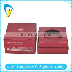 Custom Printed Gold Metallic Wrapping Tissue Cosmetic Paper Box thumbnail-1