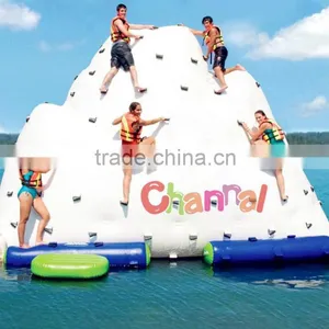 Outdoor Used Kids Big Inflatable Pool Slide With Climbing Wall thumbnail-1
