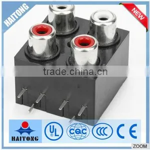 China Supplier 4pin Seal Waterproof Microphone Jack to Rca Plug Rca Connector thumbnail-1