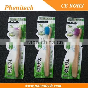 2015 Wholesale Customized OEM 100% Natural Bamboo Toothbrush thumbnail-1