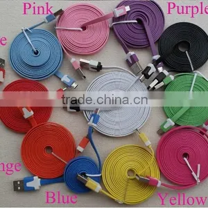 2m V8 Usb Charging Cable Flat Micro Usb Cable for Android Mobile Phone thumbnail-2