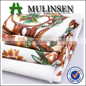 Mulinsen Textile Woven Colorful Flower Stretch For Wholesale Polyester Printed Satin Fabric thumbnail-1