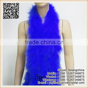 Wholesale Price Christmas Tree Royal Bleached Fluffy Feather Boa thumbnail-2