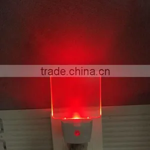 Sensor LED Night Light Lamp 0.5W Red Led, Clear Panel thumbnail-1