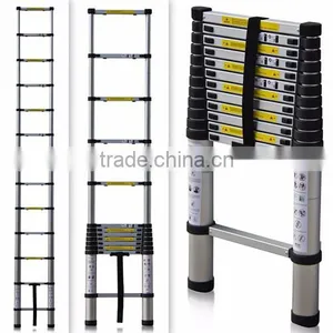 New Model Aluminum Telescopic Ladder 3.8m thumbnail-2