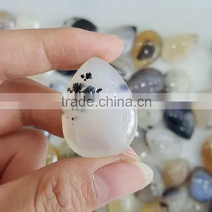 Wholesale Tear-Shaped Agate Druzy Pendants thumbnail-2