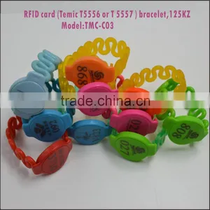 HOT Round Coin Size RFID Chip Wristband Access Control Tag thumbnail-2
