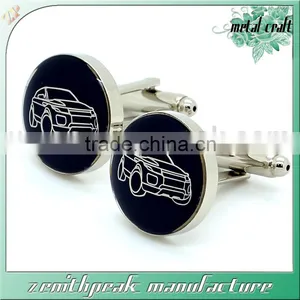 Black Replica Cufflinks for Suit Shirt thumbnail-1