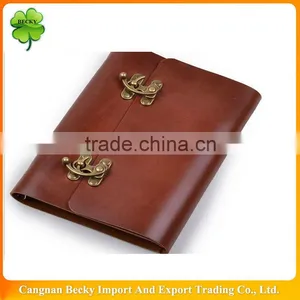 2014 Fashion New Design Leather Cover Pocket Notebook thumbnail-1