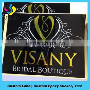 Boyue Luxury Gold Finish Adhesive Paper Wine Bottle Label thumbnail-3